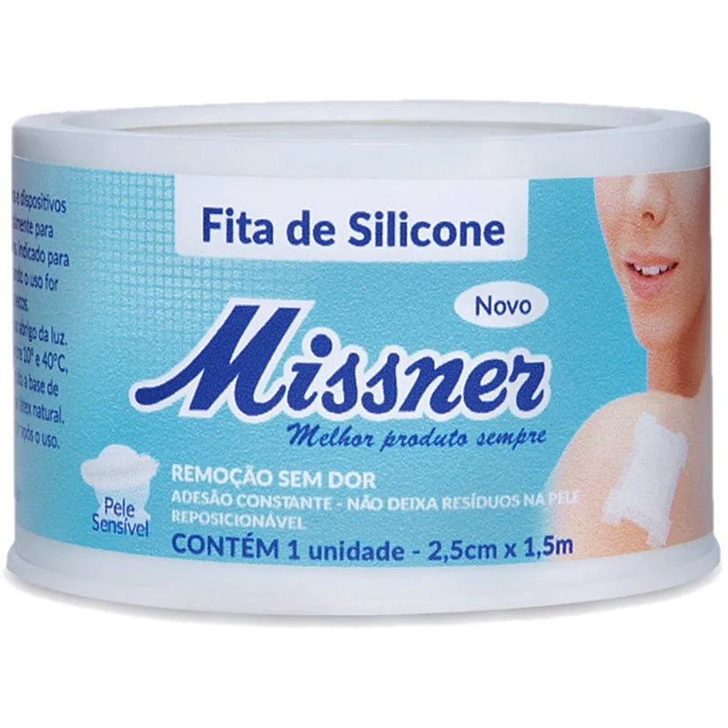 FITA DE SILICONE BRANCO 2,5CMX1,5M - MISSNER